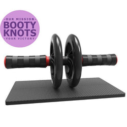 BootyKnots Ab Wheel with Knee Mat