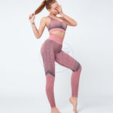 BootyKnots 2 Pcs Striped Sports&Yoga Suit