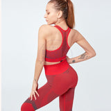 BootyKnots 2 Pcs Striped Sports&Yoga Suit